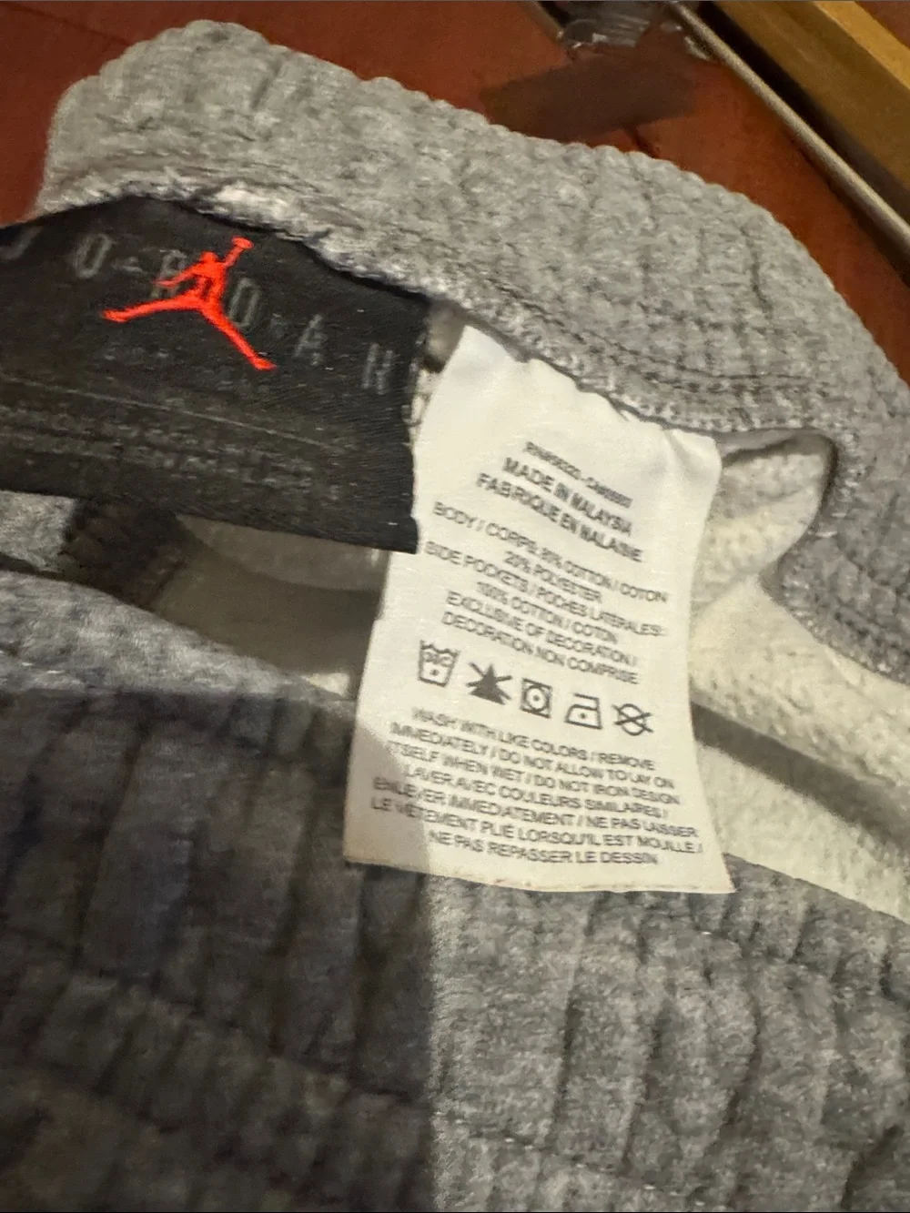 Jordan Men's Gray 'Flight' Fleece Athletic Shorts men Large